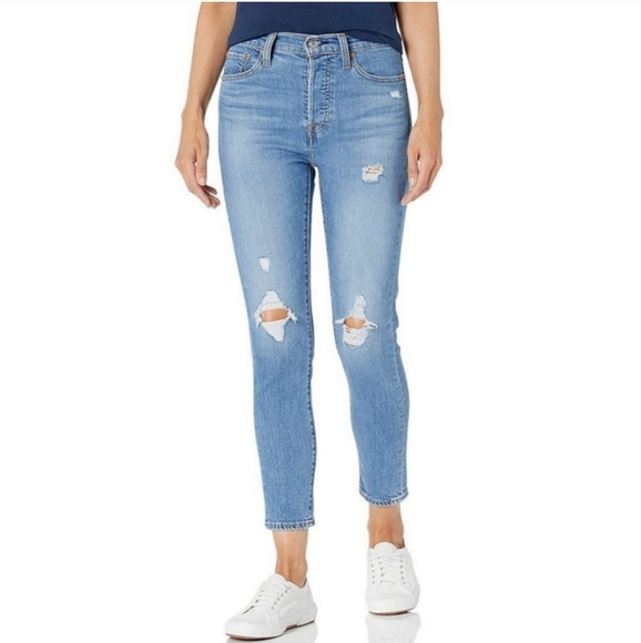 Levi's WEDGIE High Rise Skinny Jeans Size 24 25 - Picture 13 of 13